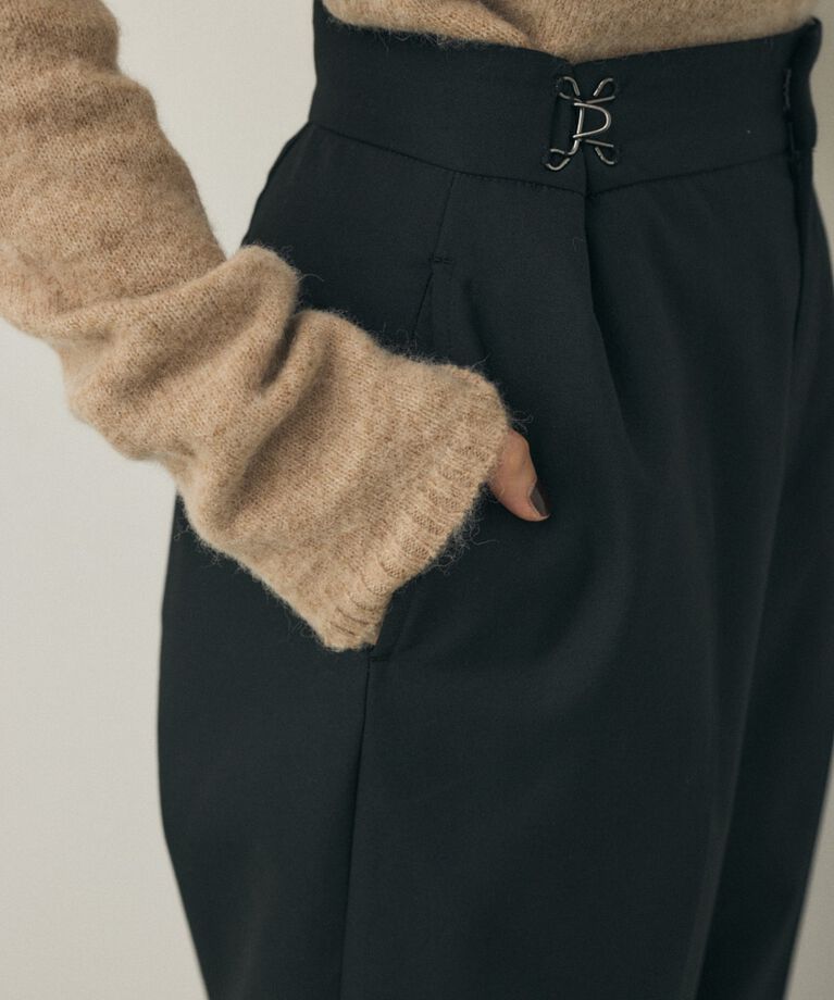 MOUSSY「ワイドパンツ　リサイクルポリエステル×レーヨン混」|その他|