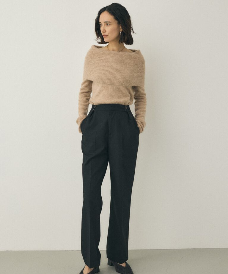 MOUSSY「ワイドパンツ　リサイクルポリエステル×レーヨン混」|その他|