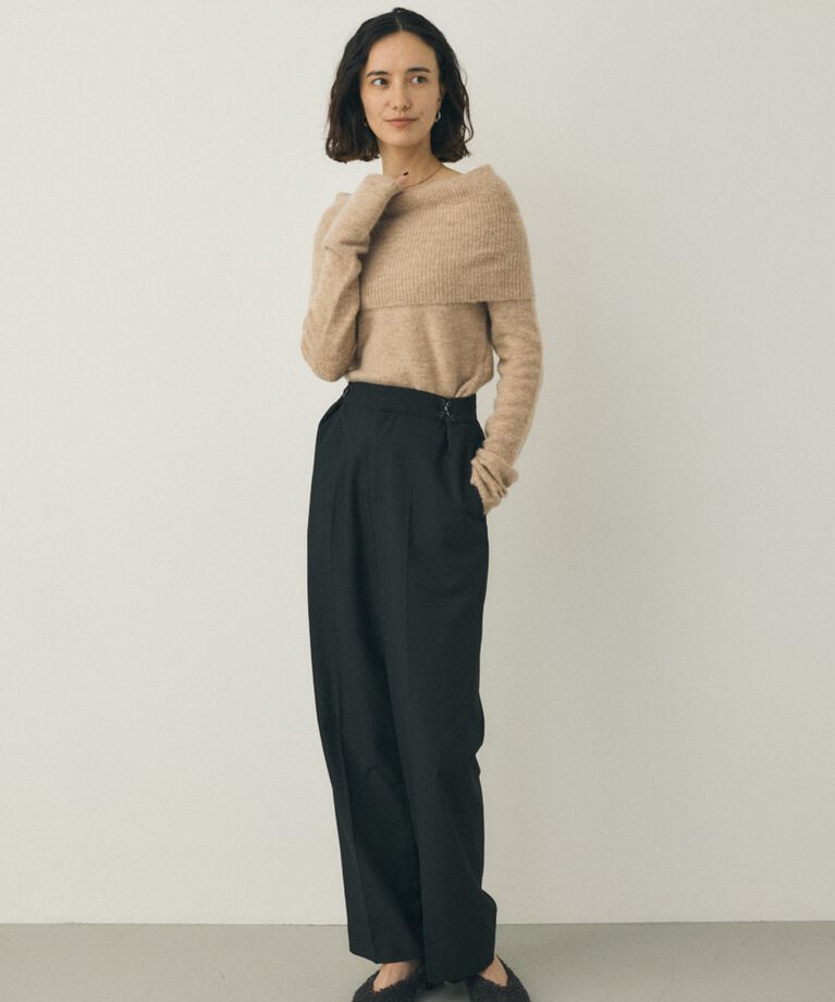 MOUSSY「ワイドパンツ　リサイクルポリエステル×レーヨン混」|その他|
