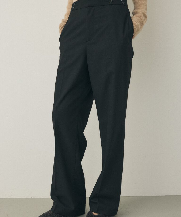 MOUSSY「ワイドパンツ　リサイクルポリエステル×レーヨン混」|その他|