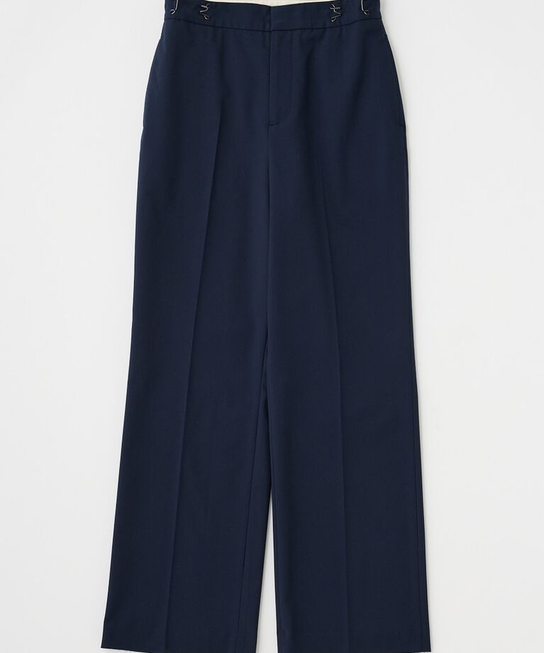MOUSSY「ワイドパンツ　リサイクルポリエステル×レーヨン混」|その他|NVY