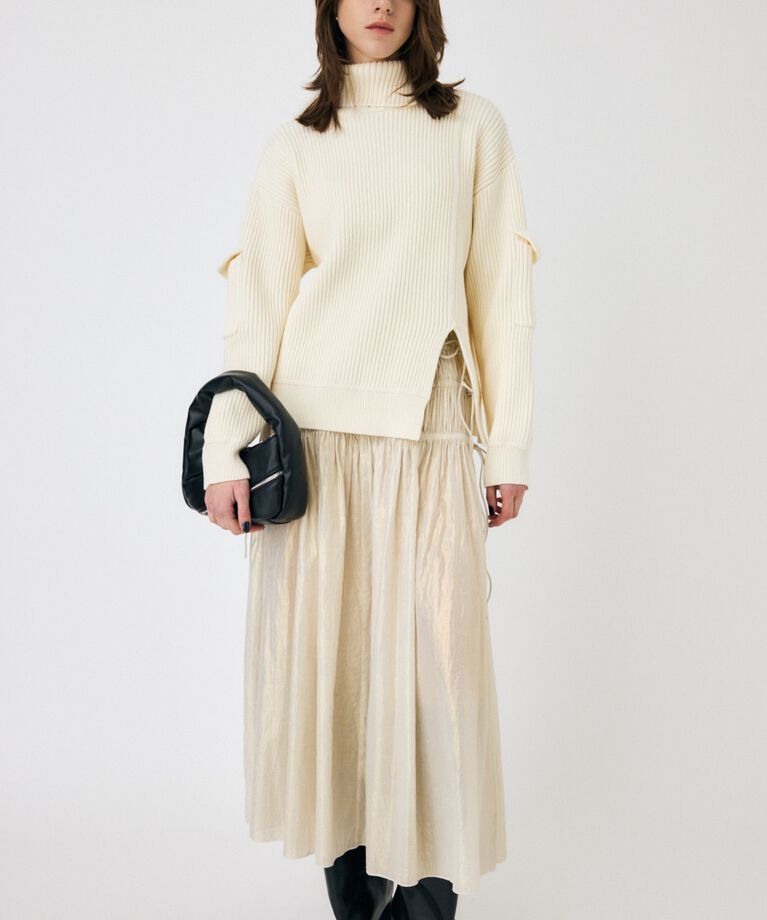 MOUSSY「SLIT ハイネックセーター」|ニット・セーター|