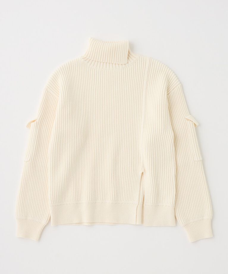 MOUSSY「SLIT ハイネックセーター」|ニット・セーター|