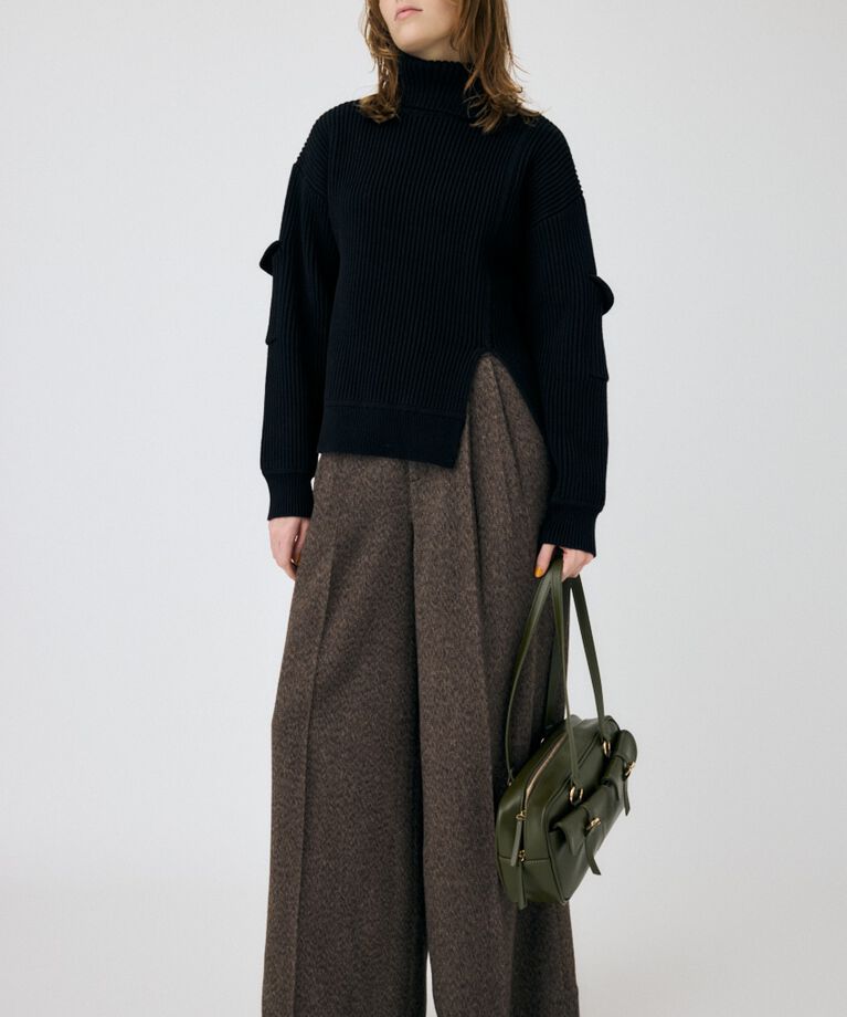 MOUSSY「SLIT ハイネックセーター」|ニット・セーター|