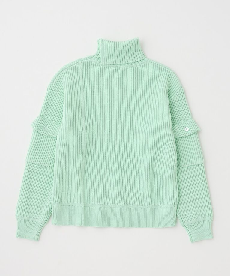 MOUSSY「SLIT ハイネックセーター」|ニット・セーター|