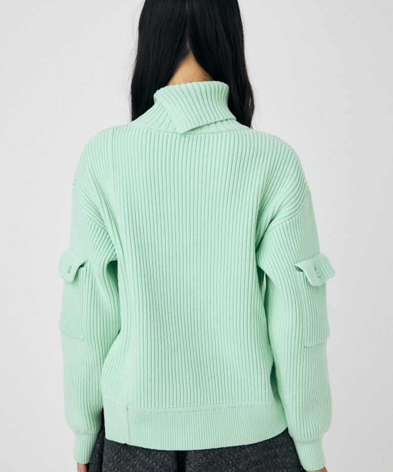 MOUSSY「SLIT ハイネックセーター」|ニット・セーター|