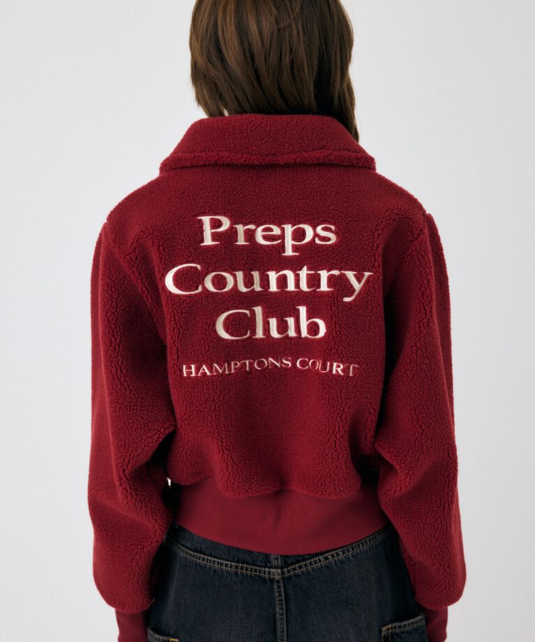 MOUSSY「HALF ZIP BOA プルオーバー」|パーカー|