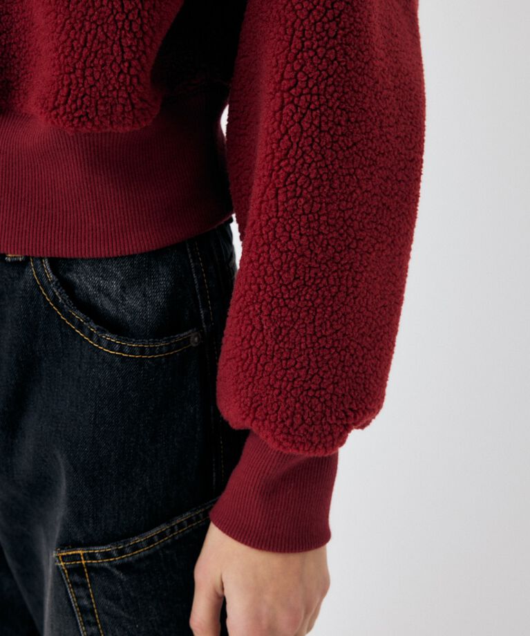 MOUSSY「HALF ZIP BOA プルオーバー」|パーカー|
