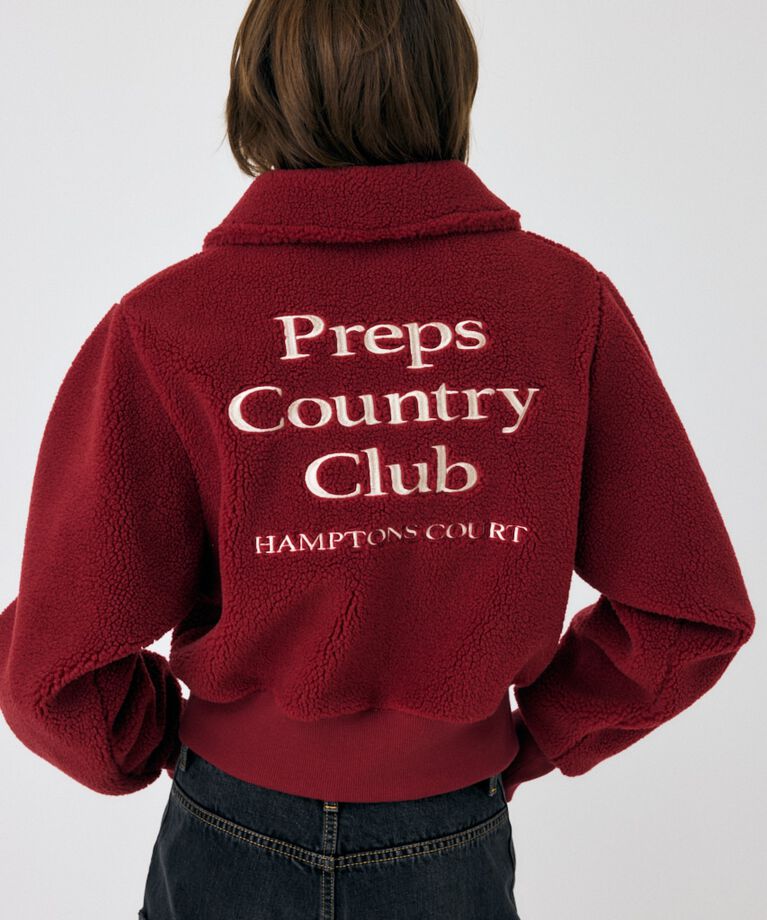 MOUSSY「HALF ZIP BOA プルオーバー」|パーカー|