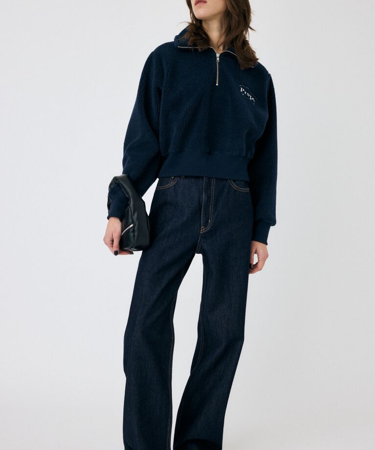 MOUSSY「HALF ZIP BOA プルオーバー」|パーカー|