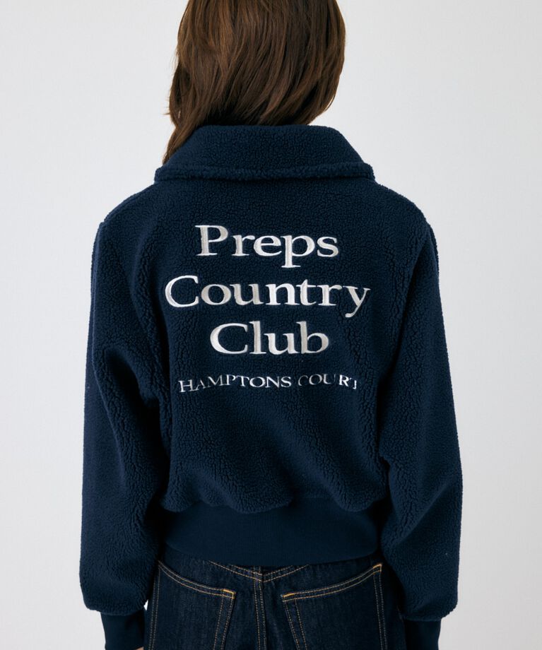 MOUSSY「HALF ZIP BOA プルオーバー」|パーカー|