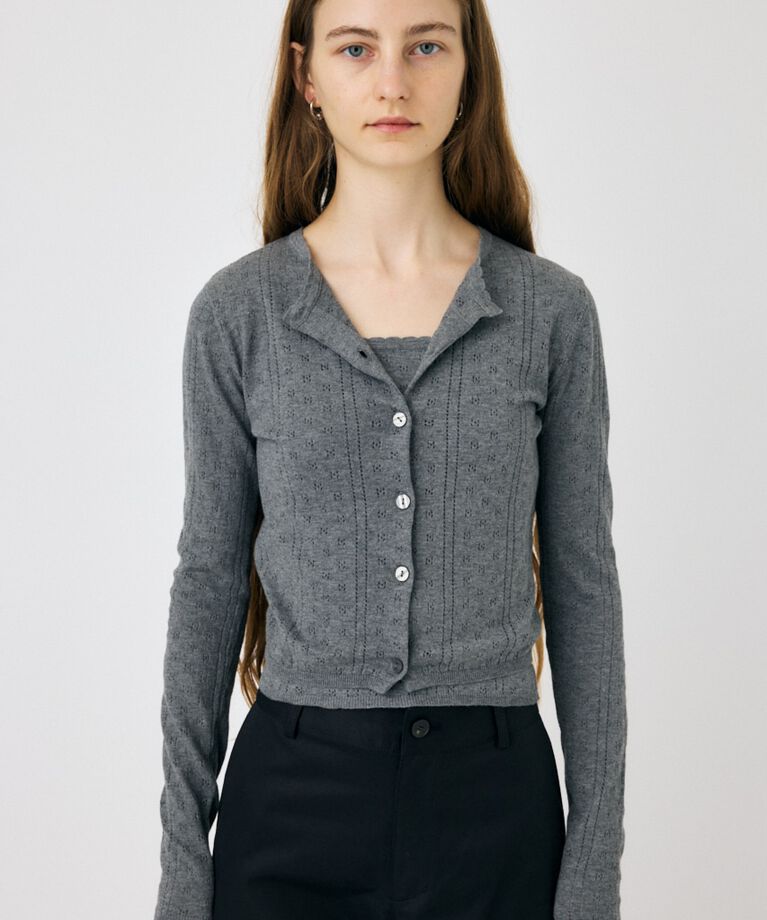 MOUSSY「PICOT EYELET ニットアンサンブル」|ニット・セーター|
