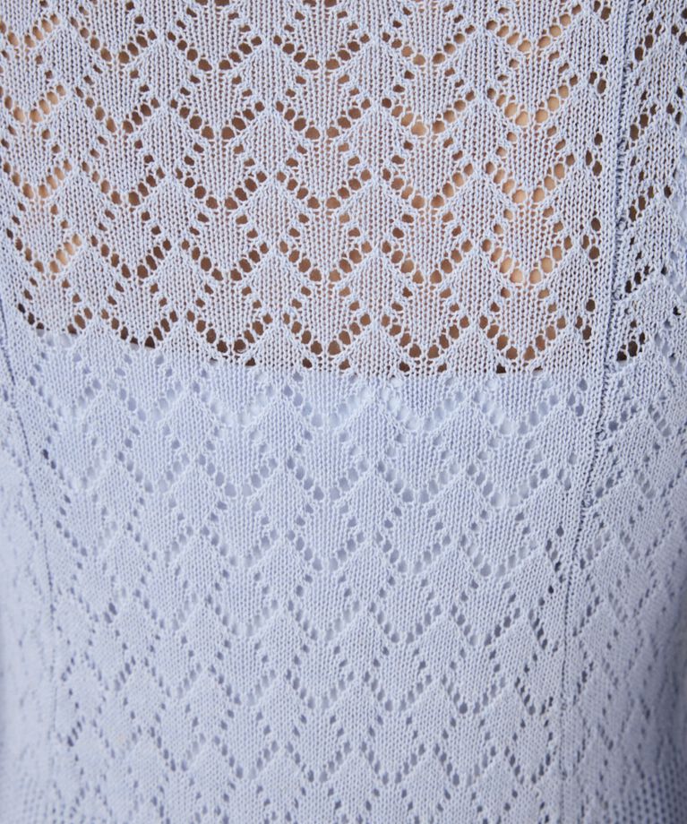MOUSSY「EYELET LACE KNIT ミニドレス」|ワンピース|