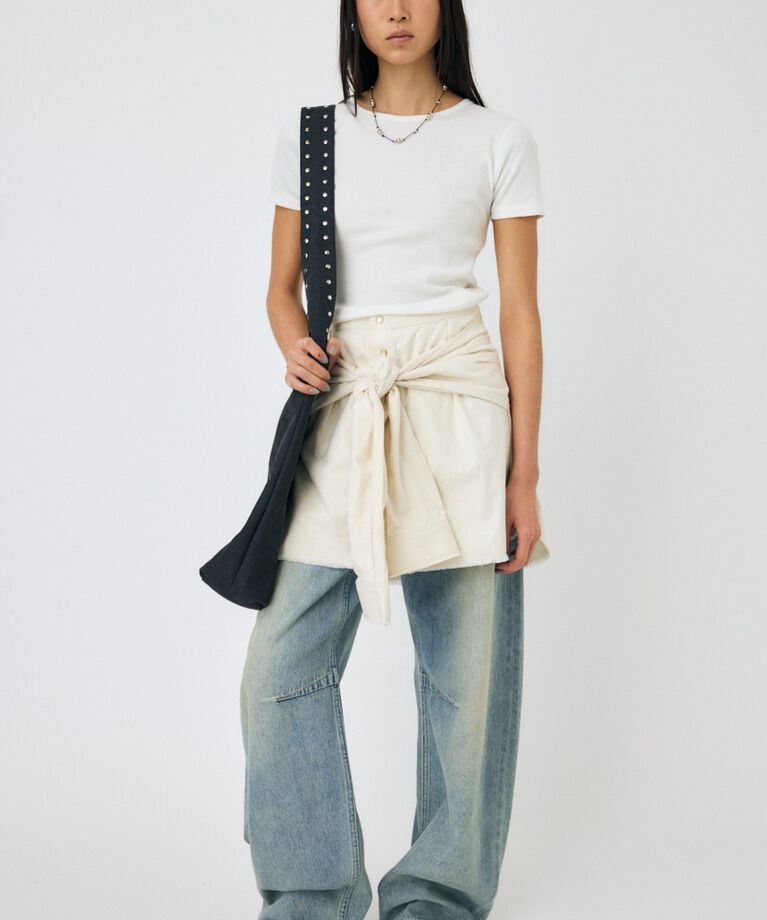 MOUSSY「BASIC RIB TEE」|Tシャツ・カットソー|