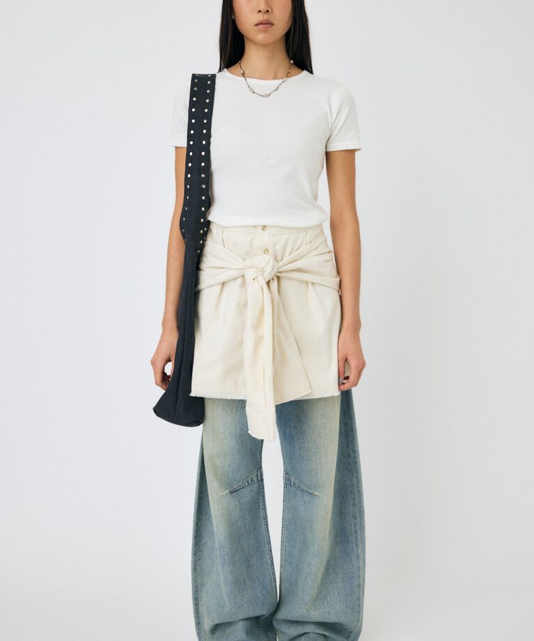 MOUSSY「BASIC RIB TEE」|Tシャツ・カットソー|