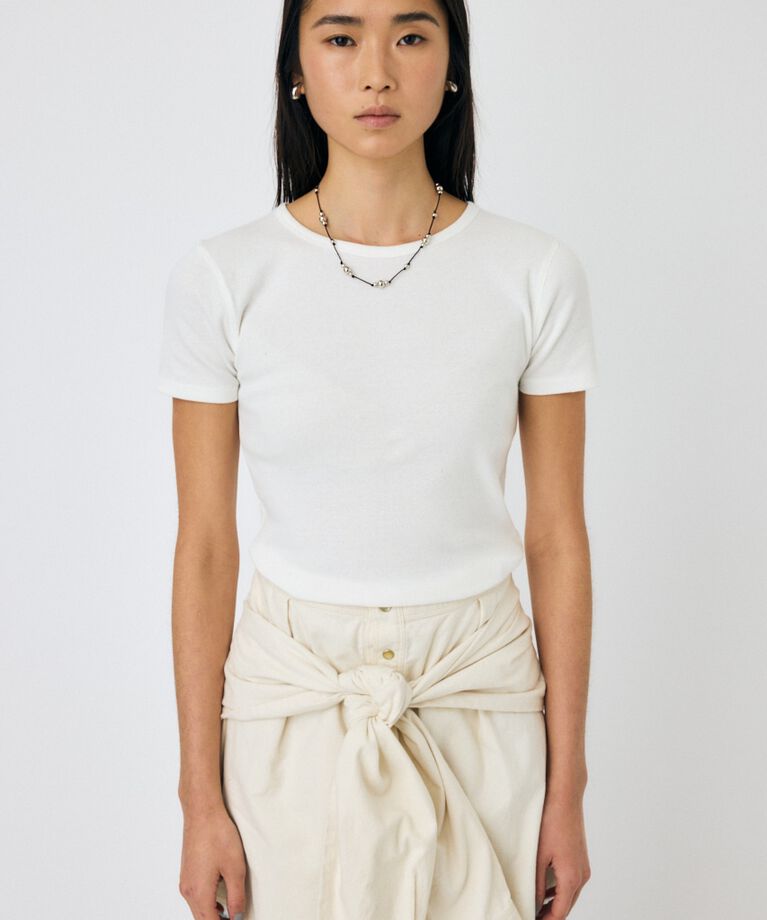 MOUSSY「BASIC RIB TEE」|Tシャツ・カットソー|