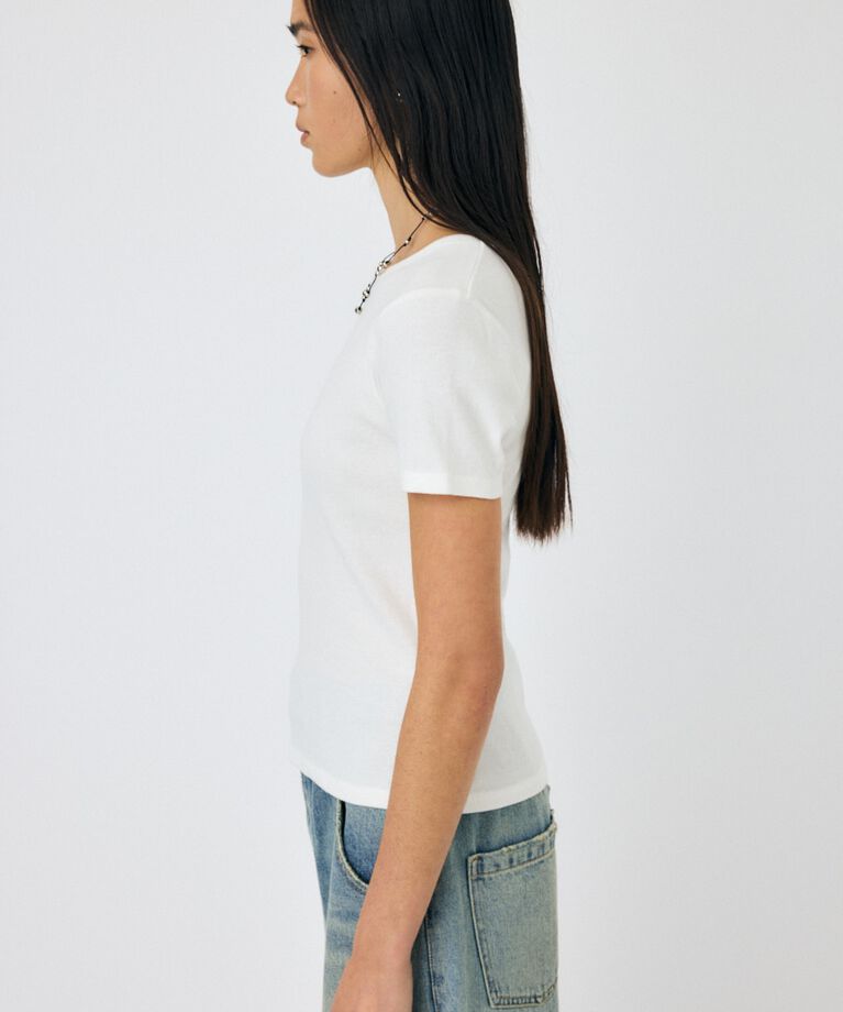 MOUSSY「BASIC RIB TEE」|Tシャツ・カットソー|