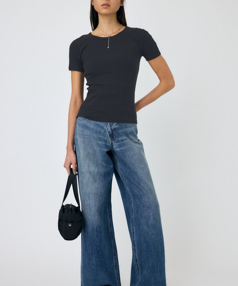 MOUSSY「BASIC RIB TEE」|Tシャツ・カットソー|
