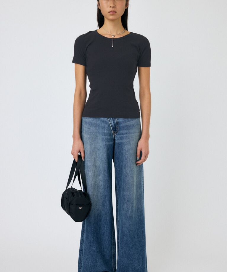 MOUSSY「BASIC RIB TEE」|Tシャツ・カットソー|