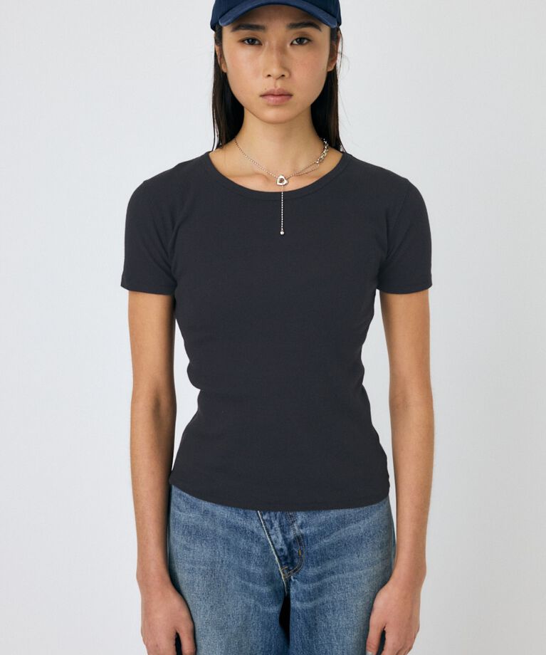 MOUSSY「BASIC RIB TEE」|Tシャツ・カットソー|
