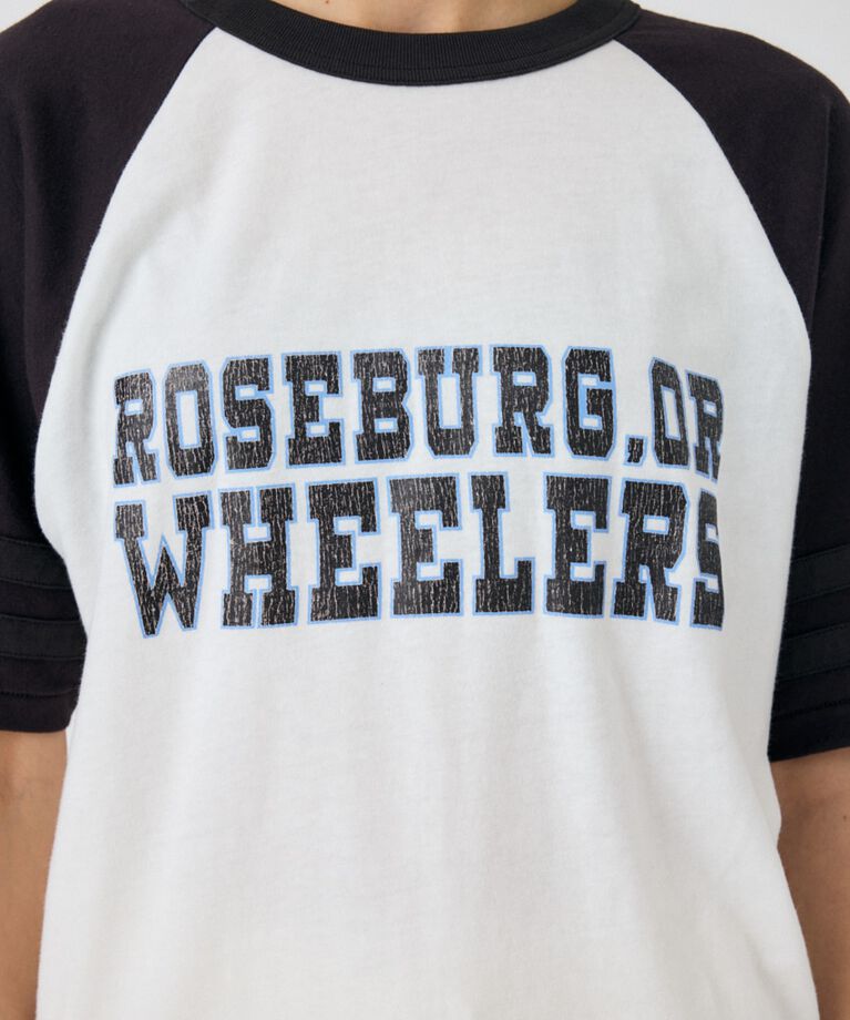 MOUSSY「WHEELERS ラグラン TEE」|Tシャツ・カットソー|