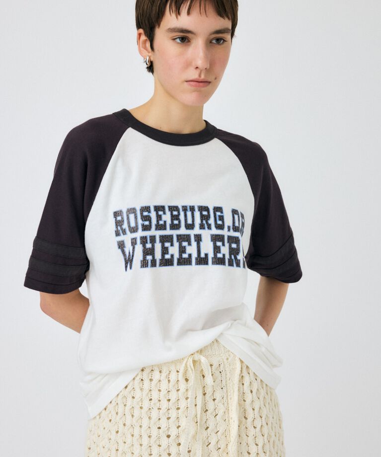 MOUSSY「WHEELERS ラグラン TEE」|Tシャツ・カットソー|