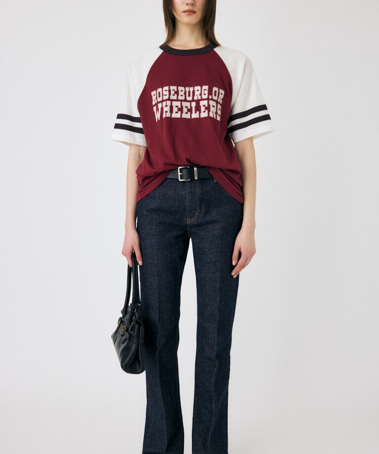 MOUSSY「WHEELERS ラグラン TEE」|Tシャツ・カットソー|