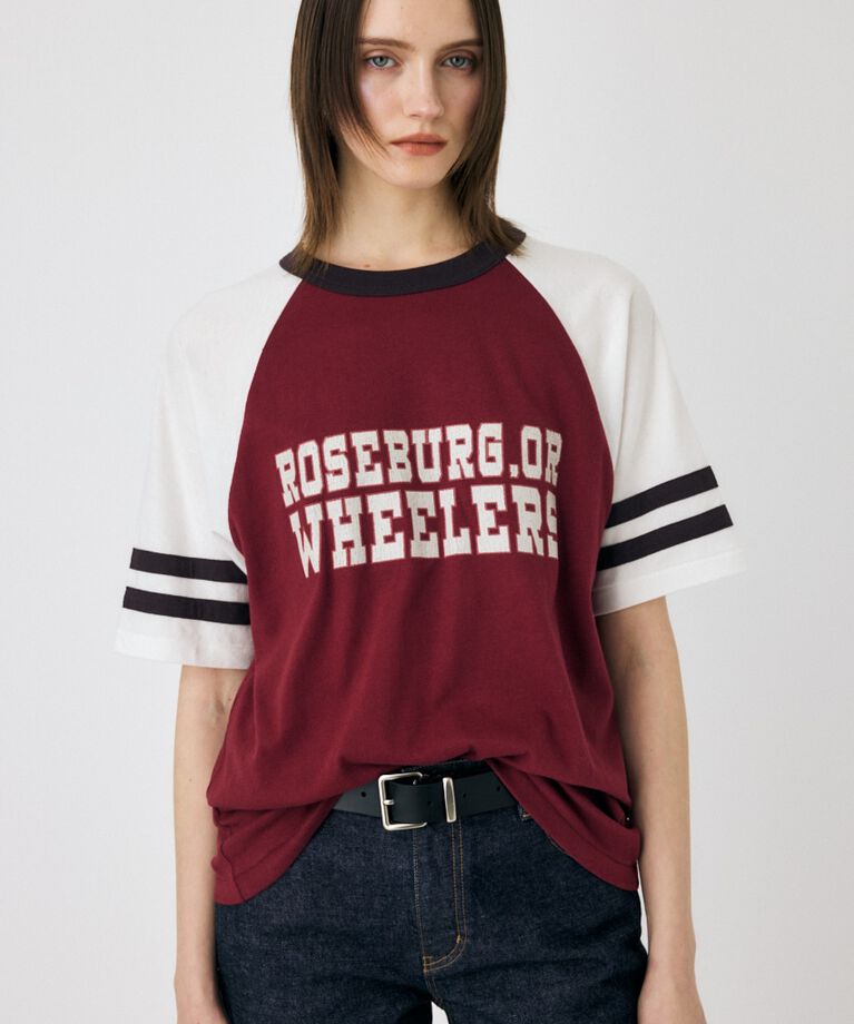 MOUSSY「WHEELERS ラグラン TEE」|Tシャツ・カットソー|