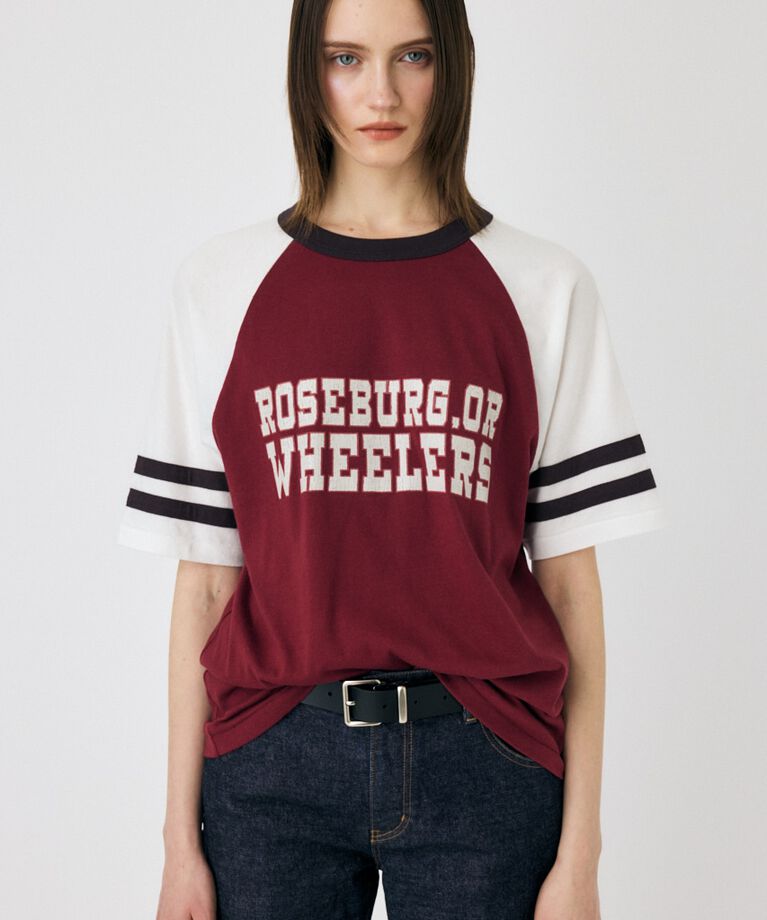MOUSSY「WHEELERS ラグラン TEE」|Tシャツ・カットソー|
