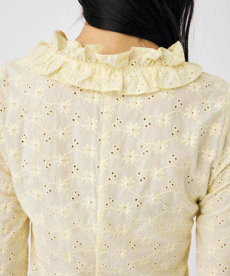 MOUSSY「FRONT TIE EYELET シャツ」|シャツ・ブラウス|