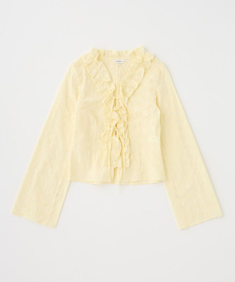 MOUSSY「FRONT TIE EYELET シャツ」|シャツ・ブラウス|