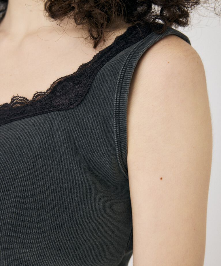 MOUSSY「LACE TRIM タンクトップ」|タンクトップ|