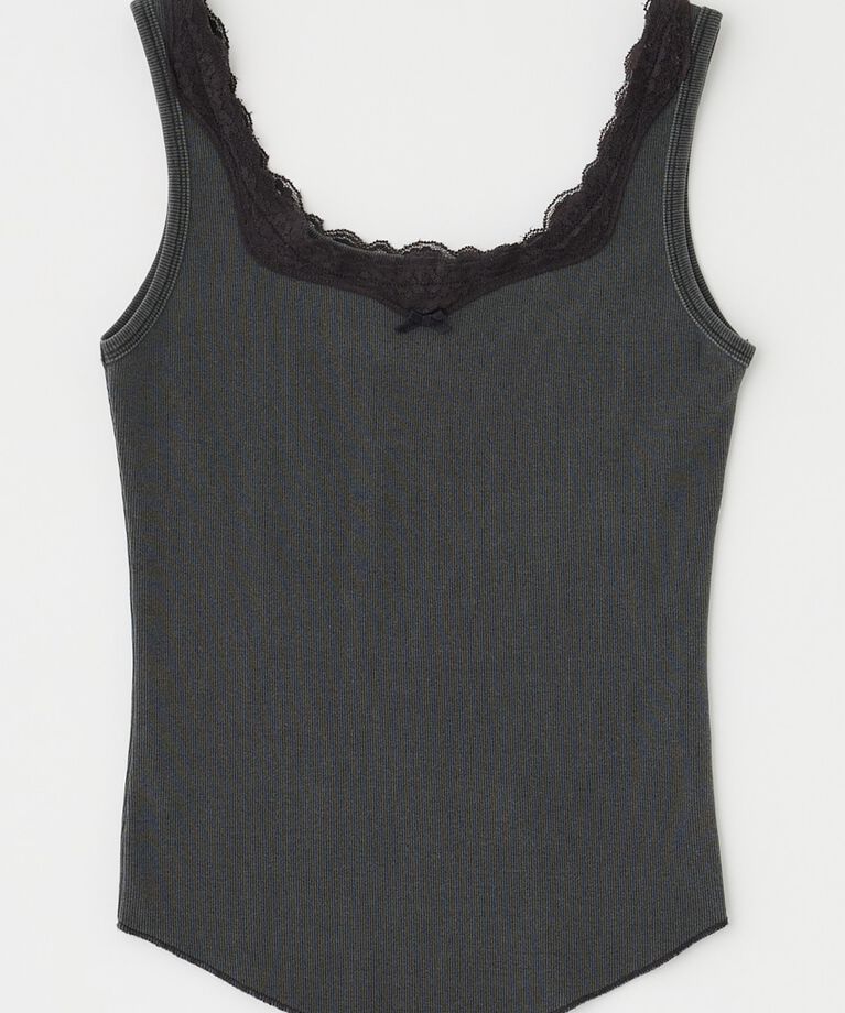 MOUSSY「LACE TRIM タンクトップ」|タンクトップ|