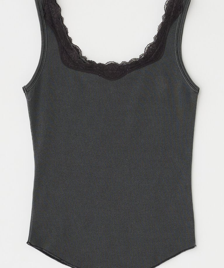 MOUSSY「LACE TRIM タンクトップ」|タンクトップ|