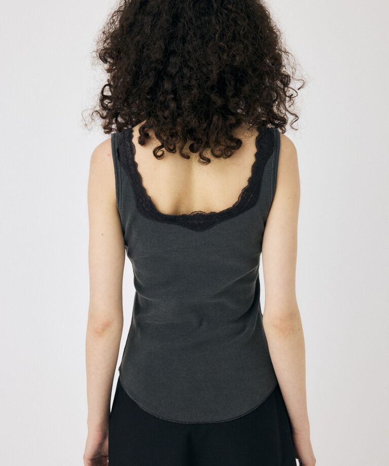 MOUSSY「LACE TRIM タンクトップ」|タンクトップ|
