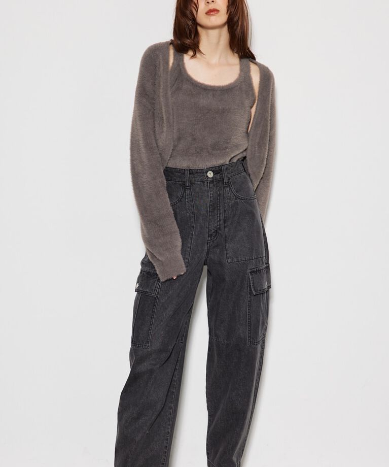 rienda「オーバーポケットJW DENIM PT」|デニム|