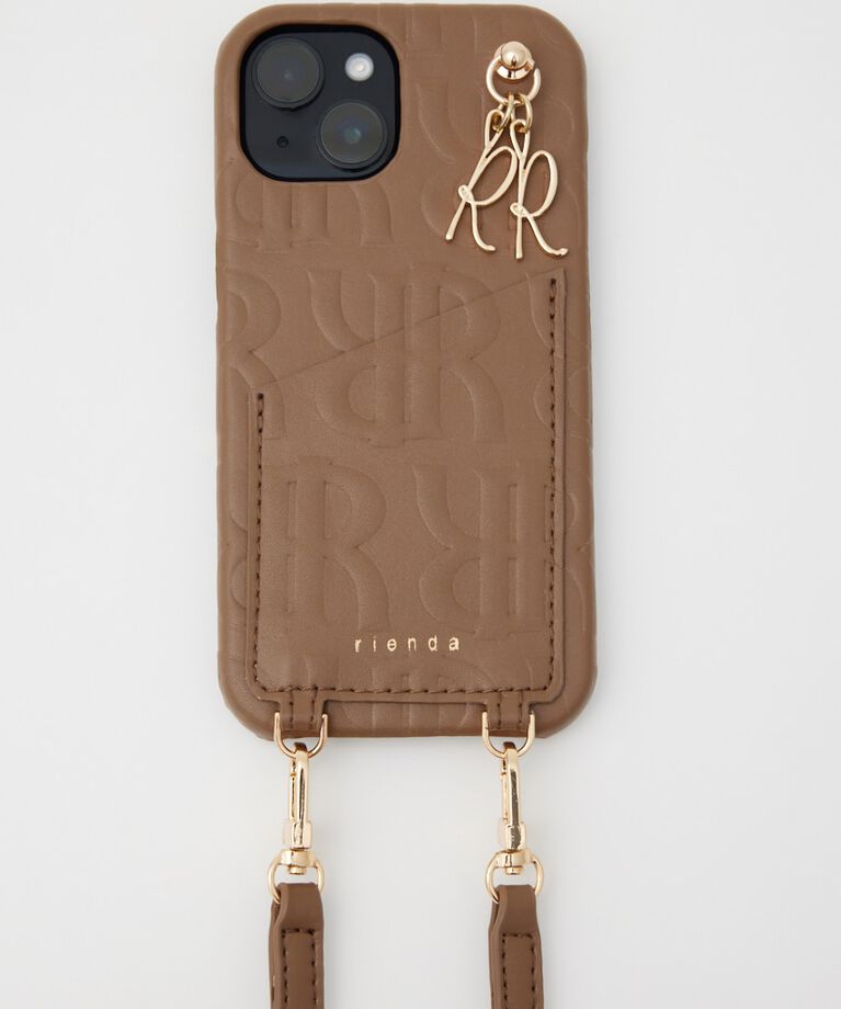 rienda「クロスアールエンボススマホケース」|その他|