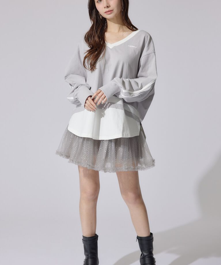 rienda「ユニフォームレディーロンT」|Tシャツ・カットソー|