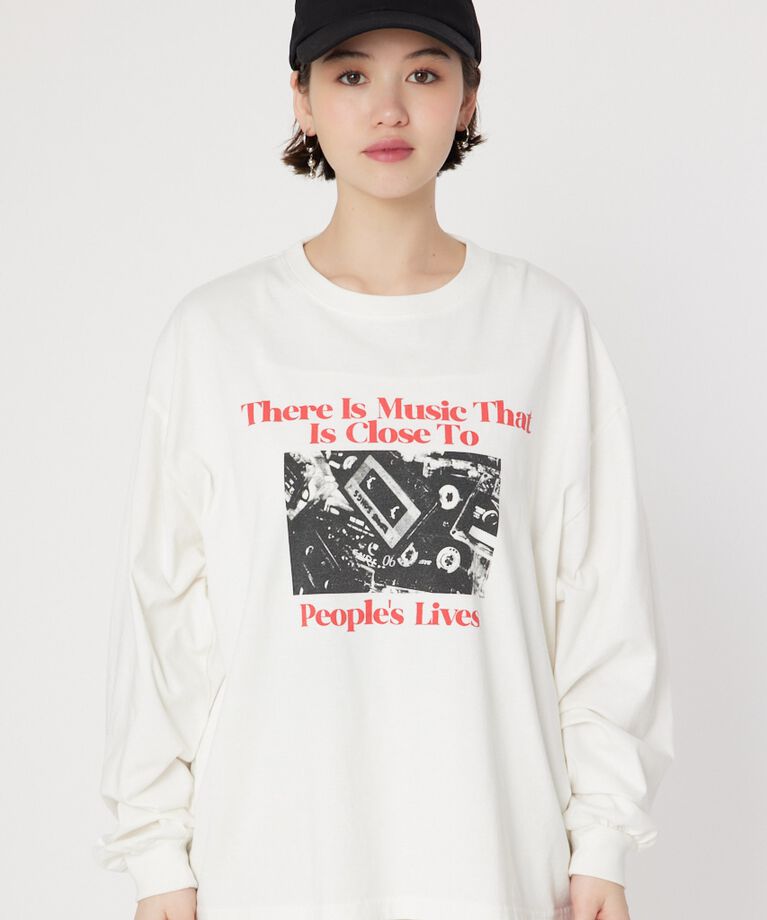 RODEO CROWNS「カセットフォト L/S Tシャツ」|Tシャツ・カットソー|