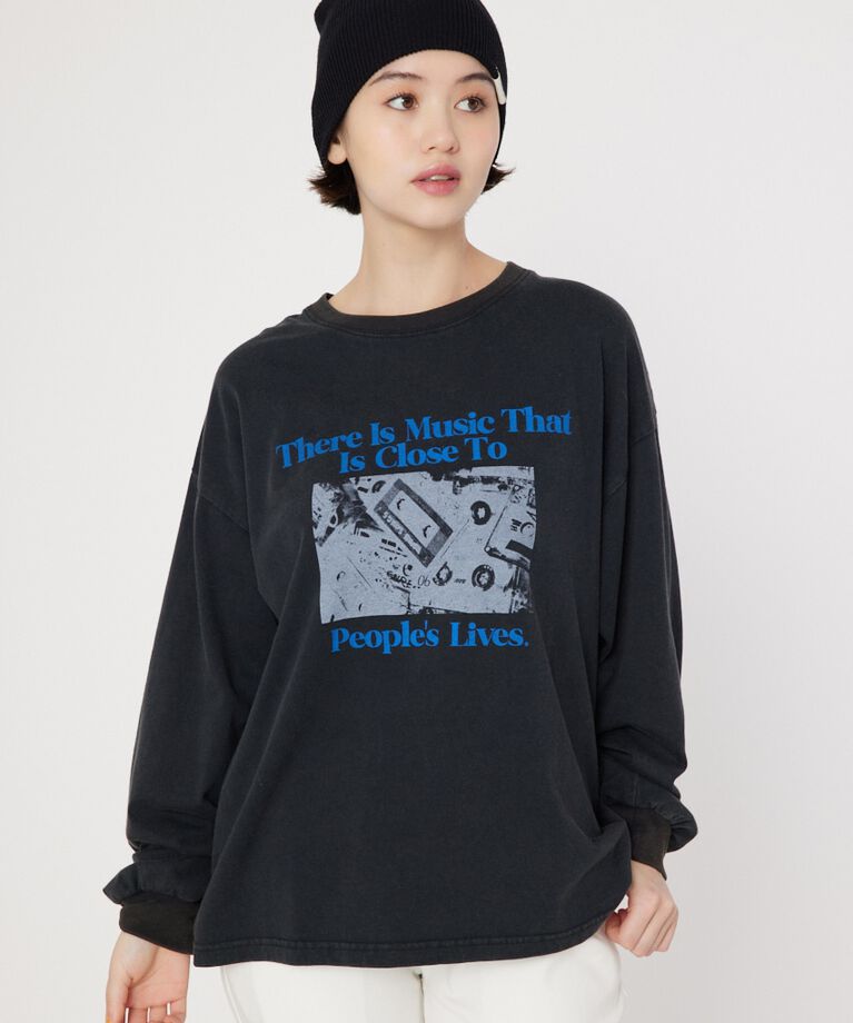 RODEO CROWNS「カセットフォト L/S Tシャツ」|Tシャツ・カットソー|