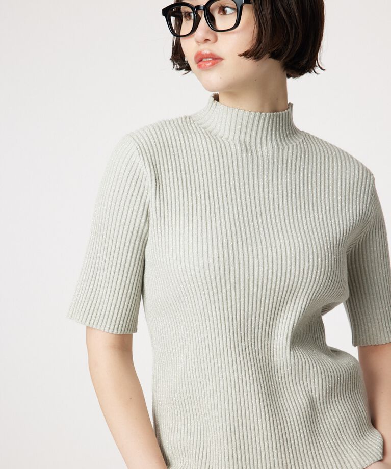 RODEO CROWNS「ラメニット トップス」|ニット・セーター|GRY