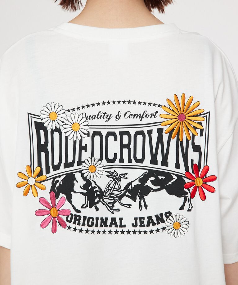 RODEO CROWNS「Flower Bloom Logo Tシャツ」|Tシャツ・カットソー|