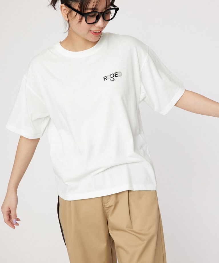 RODEO CROWNS「Flower Bloom Logo Tシャツ」|Tシャツ・カットソー|
