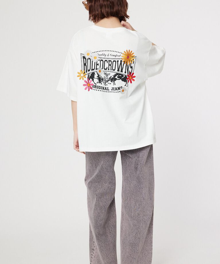RODEO CROWNS「Flower Bloom Logo Tシャツ」|Tシャツ・カットソー|