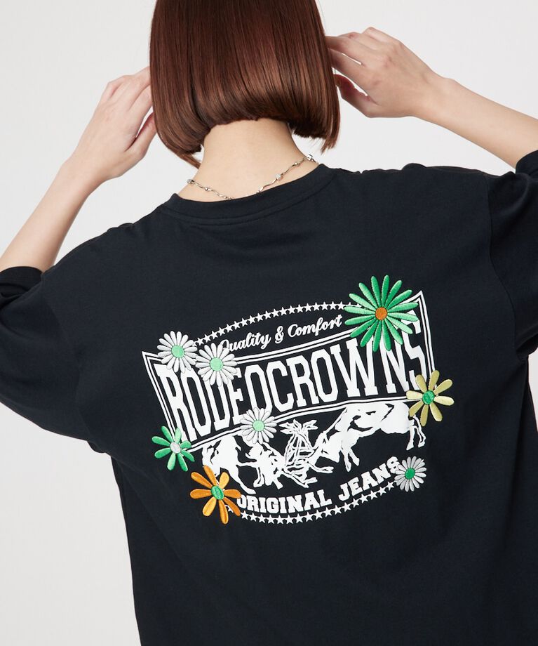 RODEO CROWNS「Flower Bloom Logo Tシャツ」|Tシャツ・カットソー|