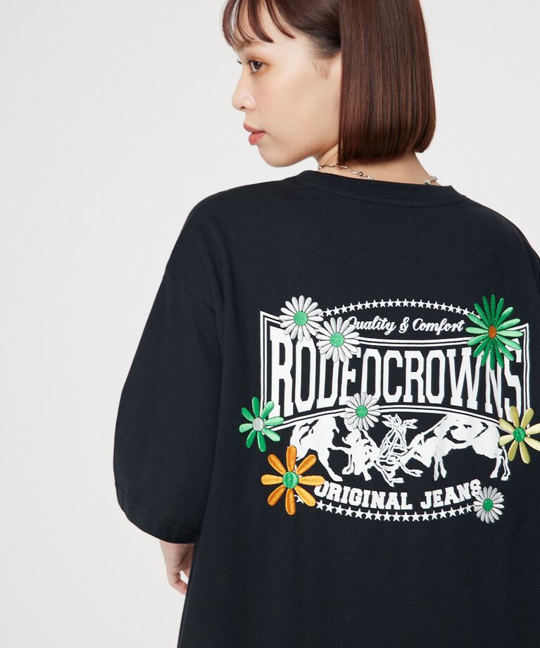 RODEO CROWNS「Flower Bloom Logo Tシャツ」|Tシャツ・カットソー|