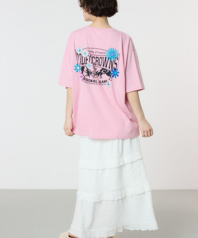 RODEO CROWNS「Flower Bloom Logo Tシャツ」|Tシャツ・カットソー|