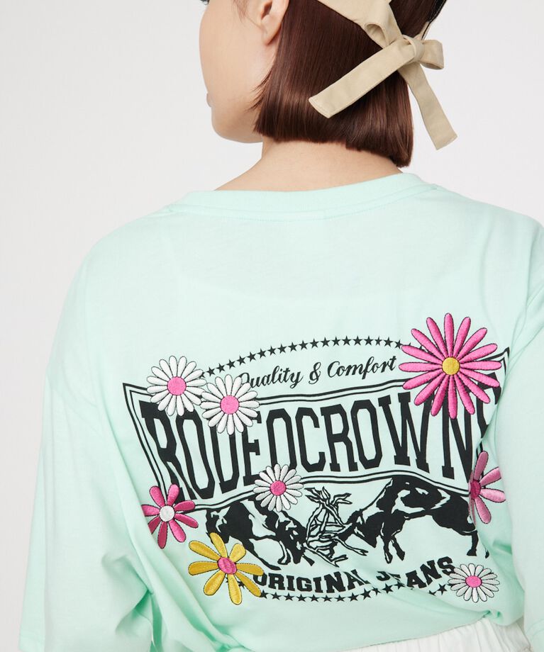 RODEO CROWNS「Flower Bloom Logo Tシャツ」|Tシャツ・カットソー|