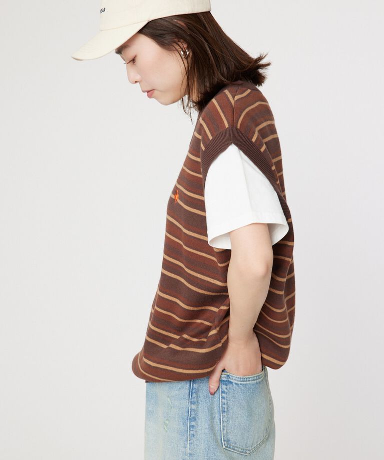 RODEO CROWNS「Kelly ルーズニットベスト」|ニット・セーター|