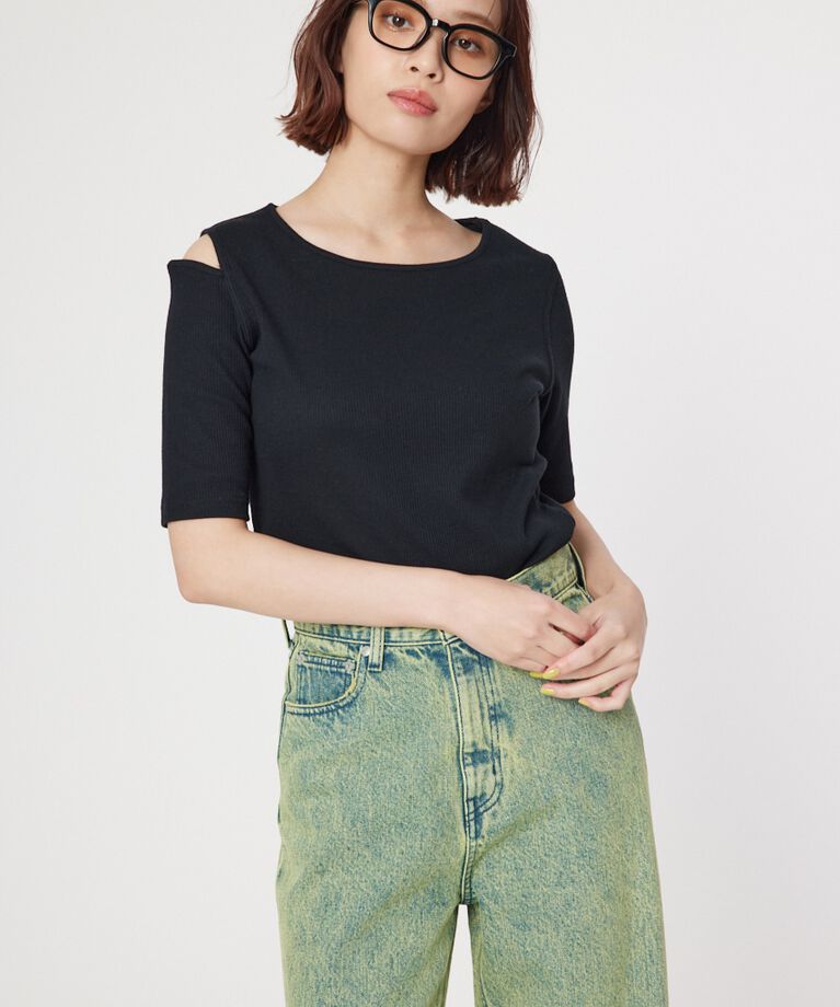 RODEO CROWNS「ショルダースリットトップス」|Tシャツ・カットソー|